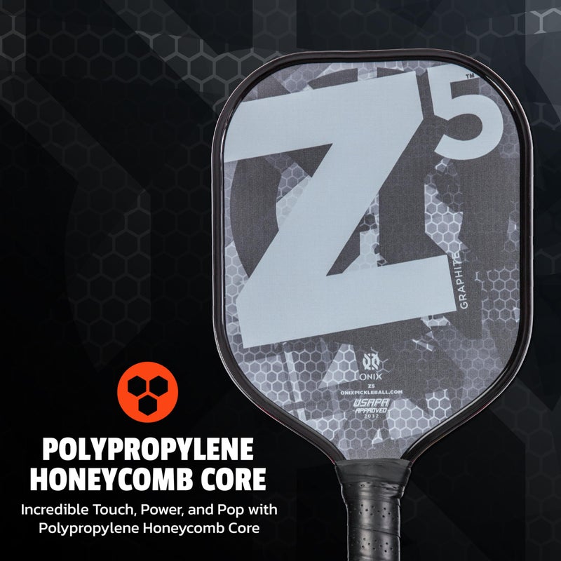 ONIX Graphite MOD Z5 Graphite Carbon Fiber Pickleball Paddles with Cushion Comfort Pickleball Paddle Grip - USA Pickleball Approved - Image 3